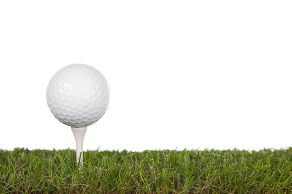 Verde con pallone da golf — Foto Stock