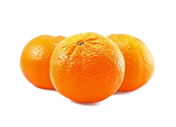 Trzy słodkie mandarynki — Zdjęcie stockowe
