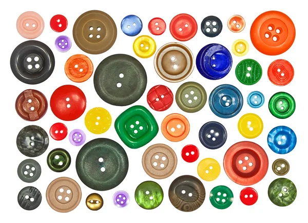 Çeşitli düğmeleri topluluğu — Stok fotoğraf