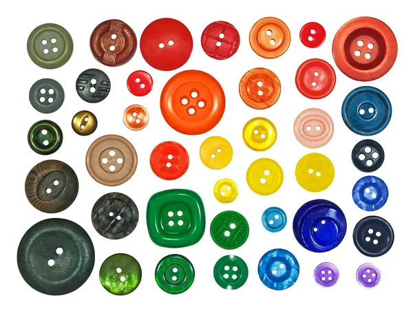 Coleção de vários botões — Fotografia de Stock