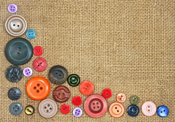 Eski renkli düğmeler — Stok fotoğraf