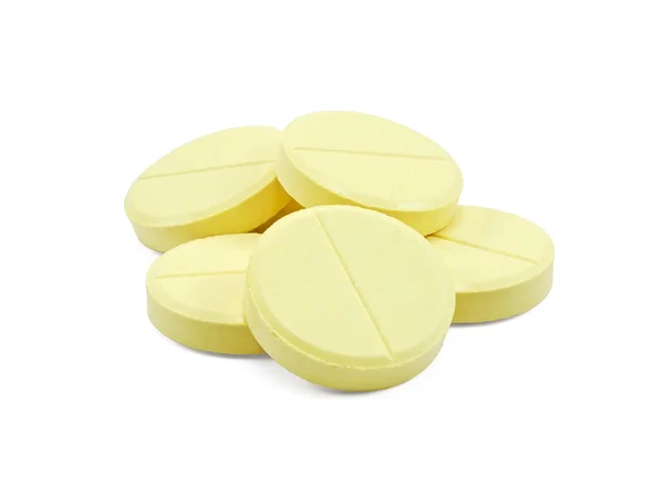 Högen av gult piller — Stockfoto