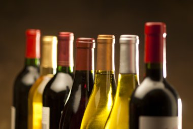 Wine bottles clipart