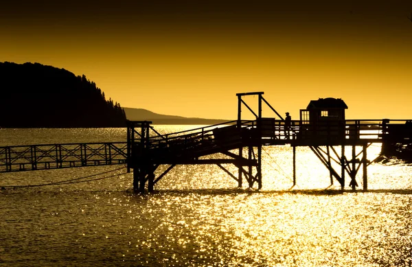 stock image Boardwalk at sunrise