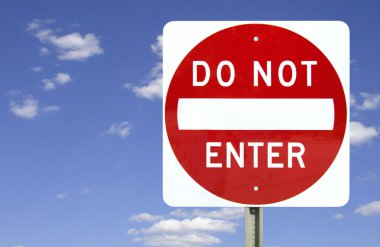 Do not enter, isolated clipart