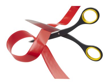 Cutting through red tape clipart