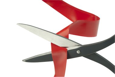 Cutting through red tape clipart