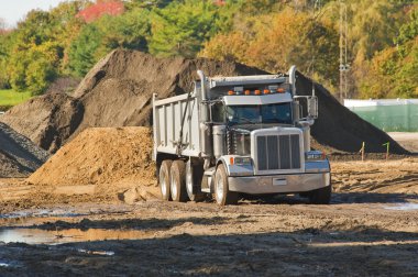 Dump truck clipart