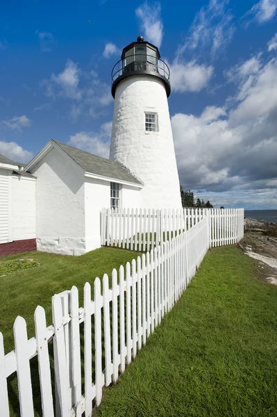 Lighthouse at Pemaquid point — Stock Photo, Image