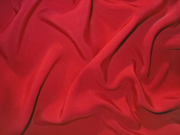 Tessuto rosso opaco (seta artificiale ) — Foto Stock