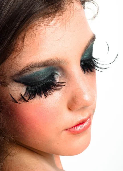 Make-up nočního života na mladé dívky — Stock fotografie