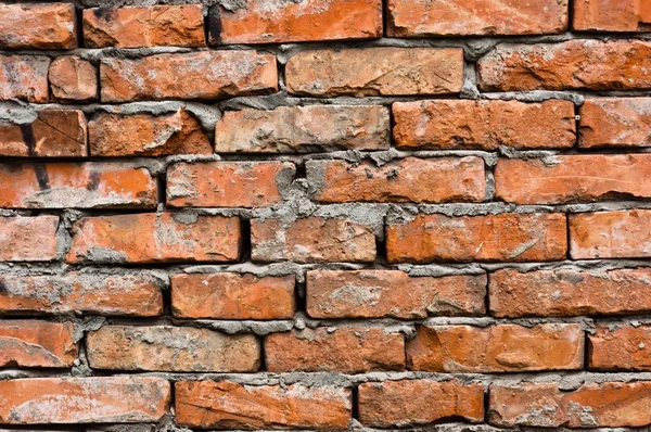 Mur de briques abandonné — Photo