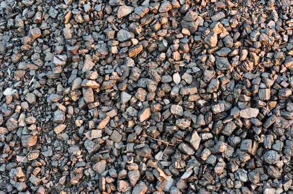 Närbild av svart kol klumpar — Stockfoto