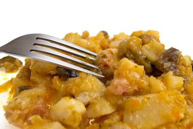 beyaz izole et haşlanmış patates