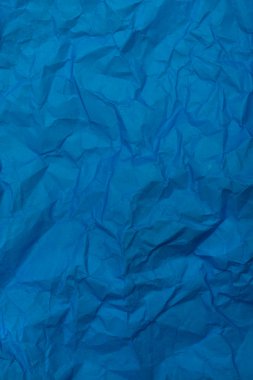 Blue Crumpled Paper Texture