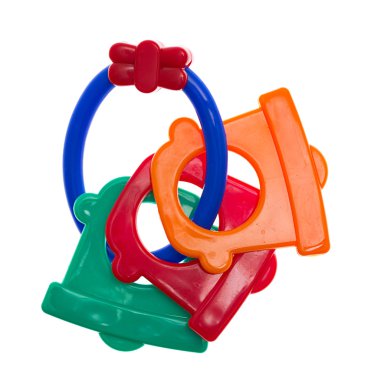 Toys for teething, colorful clipart