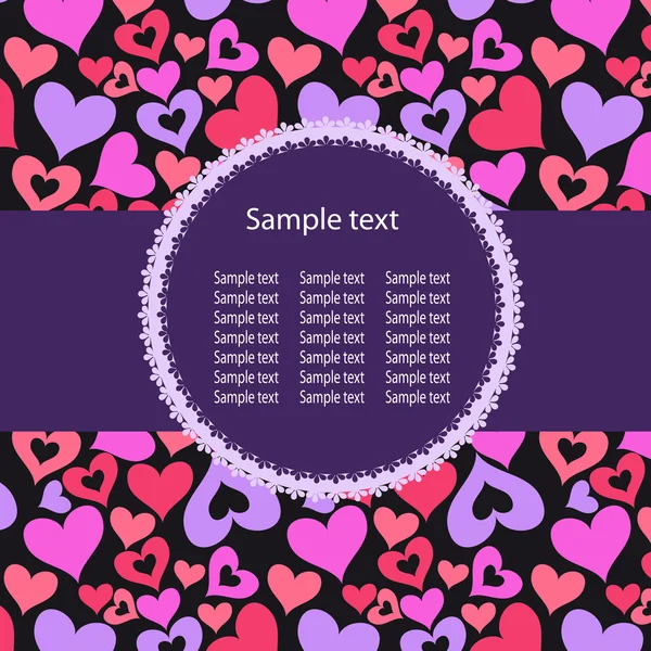 stock image Hearts Background ith sample text