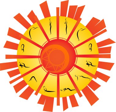 Vector Surya Namaskara 03 clipart