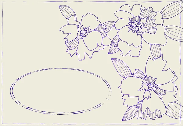 Διάνυσμα λουλούδια στολίδι 02 — Διανυσματικό Αρχείο