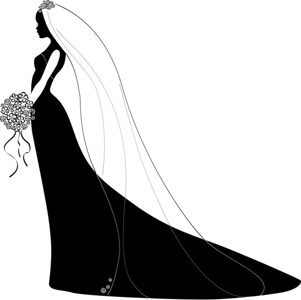 ベクトルの花嫁 — ストックベクタ