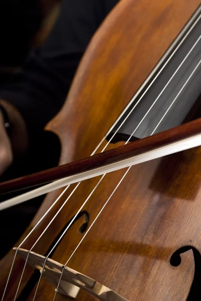 stock image Hands playing cello