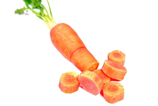 Cenoura cortada — Fotografia de Stock