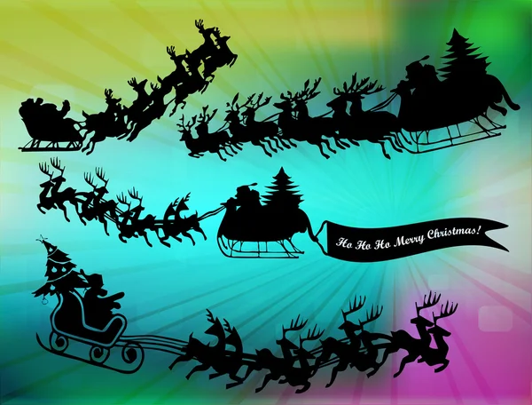 Babbo Natale volante — Foto Stock
