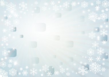 Christmas background with white snowflakes clipart