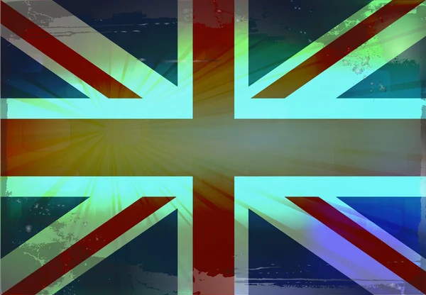 Old England Flagge mit Grunge Elementen — Stockfoto