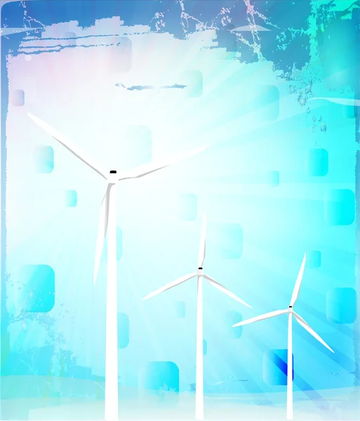 Windmolen turbines — Stockfoto