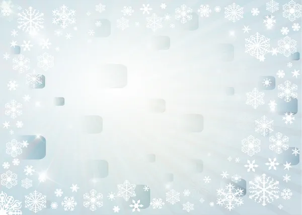 Sfondo di Natale con fiocchi di neve bianchi — Foto Stock