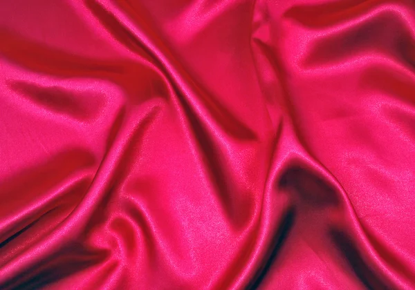 Elegante morbida texture di raso rosso — Foto Stock