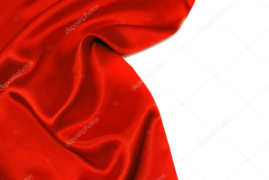 Elegant soft red satin texture