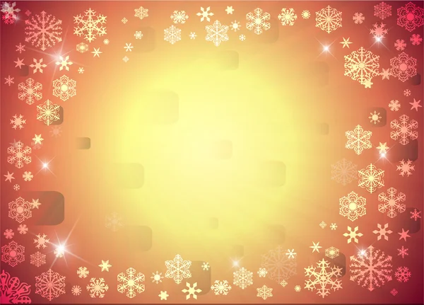 Weihnachten Hintergrund mit weißen Schneeflocken — Stockfoto