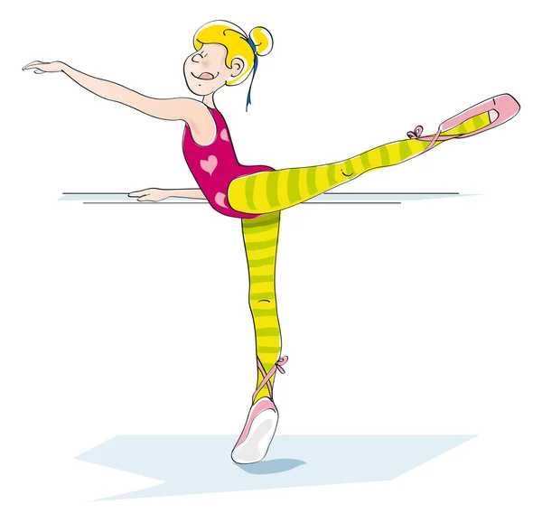Κορίτσι εξάσκηση μπαλέτο 3/3 — Φωτογραφία Αρχείου