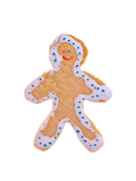 Mutlu zencefilli kurabiye adam — Stok fotoğraf