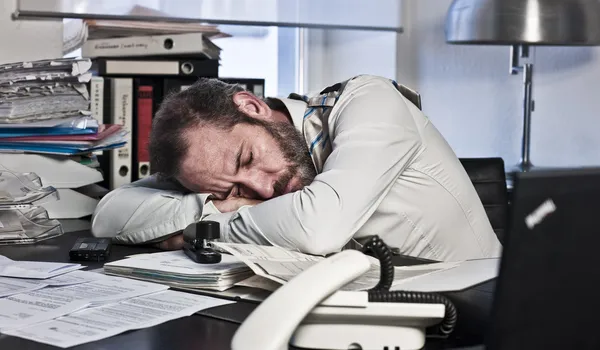 Overworked Businessman — Stock Photo, Image