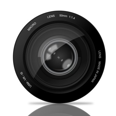 Eye in Camera Lens clipart