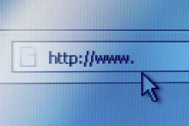 Address bar on computer screen clipart