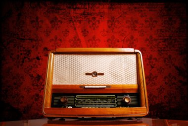 Vintage radio clipart