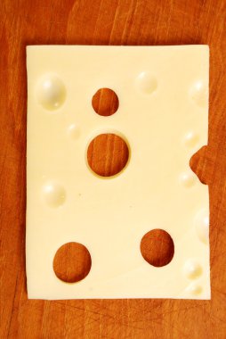 Sliced swiss cheese clipart