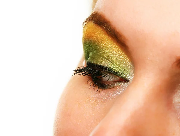 Olho feminino com maquiagem — Fotografia de Stock