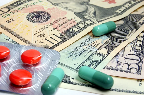 Läkemedelskostnaderna — Stockfoto