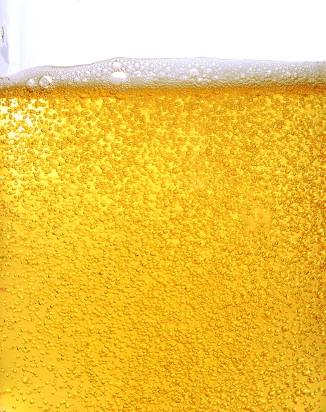 Bira ve kabarcıklar — Stok fotoğraf