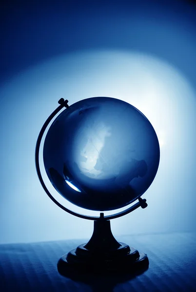 Blue glass globe — Stock Photo, Image