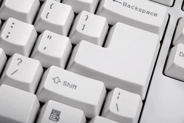 stock image Keyboard with a big empty button