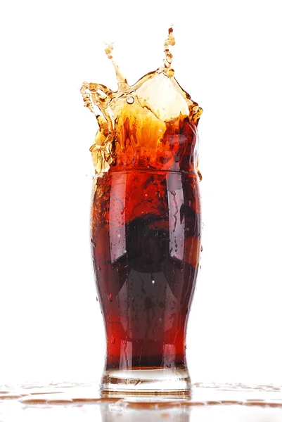 Cola splashing — Stock Photo, Image