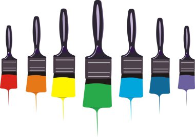 Paint brushes clipart