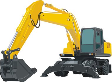 Excavator clipart