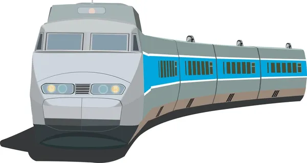 Pociąg pasażerski — Wektor stockowy